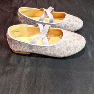 Panda Ninjia Janice Girls Flats Size 11 Kids Purple Glitter